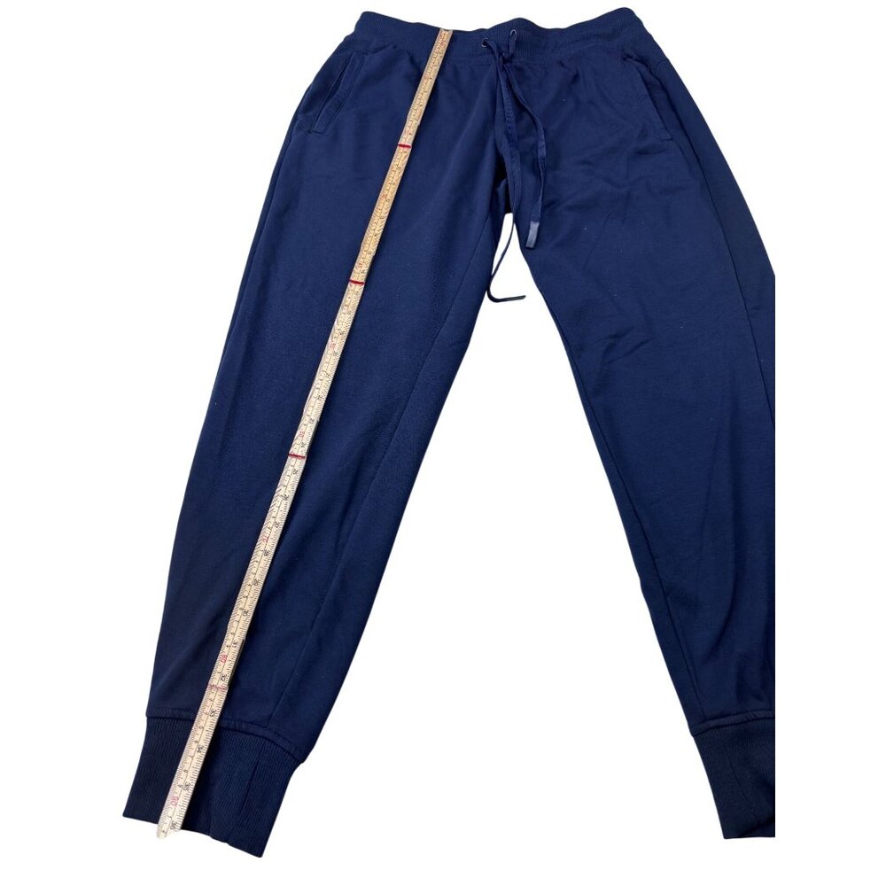 Athletic Works Mens Jogger Pants Medium Blue Polyester Blend - Picture 3 of 11